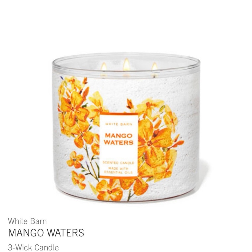 Bath & Body Works Mango Waters 3 wick candle